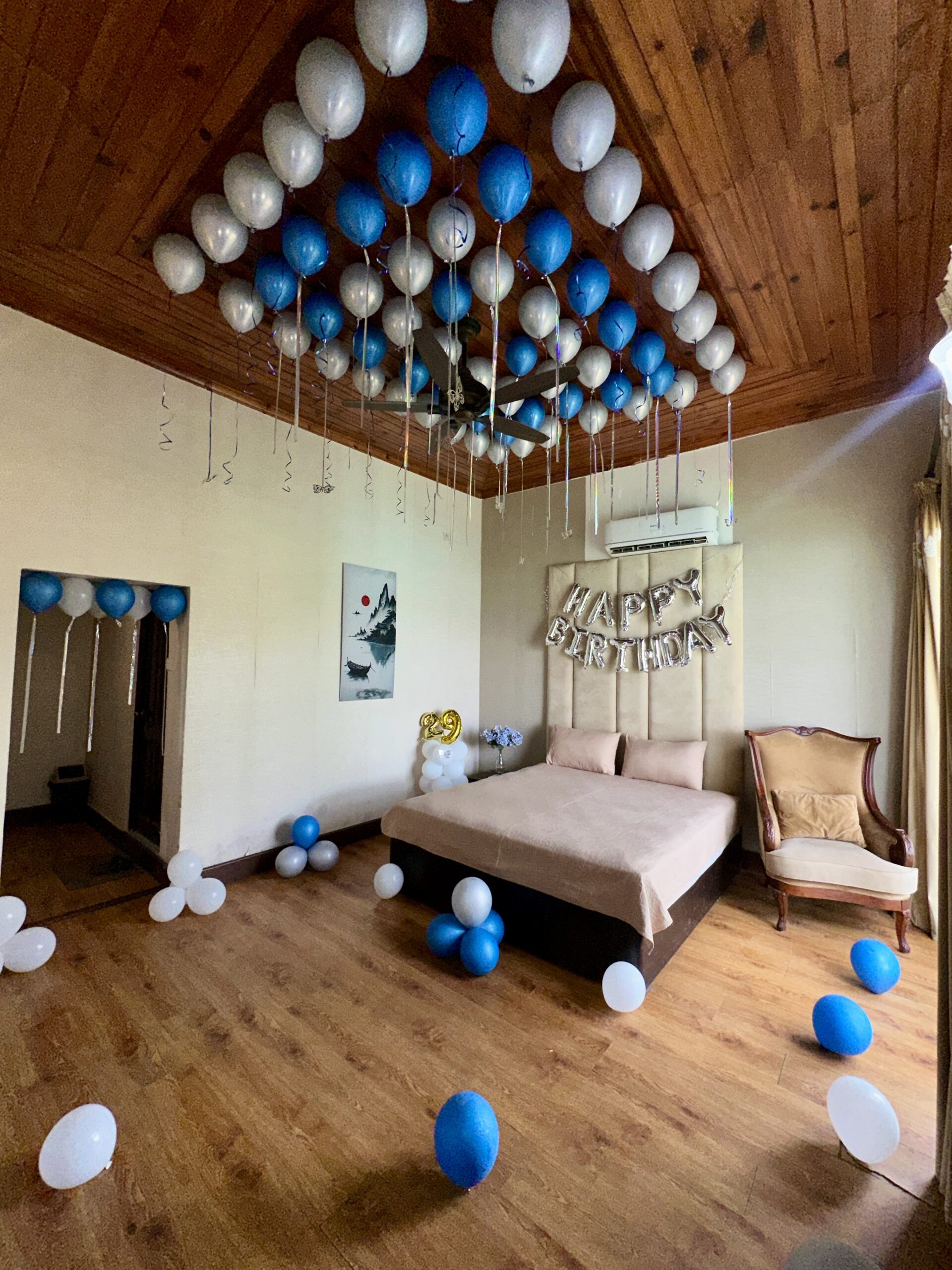 Celebration room styling at Pinetop Resort