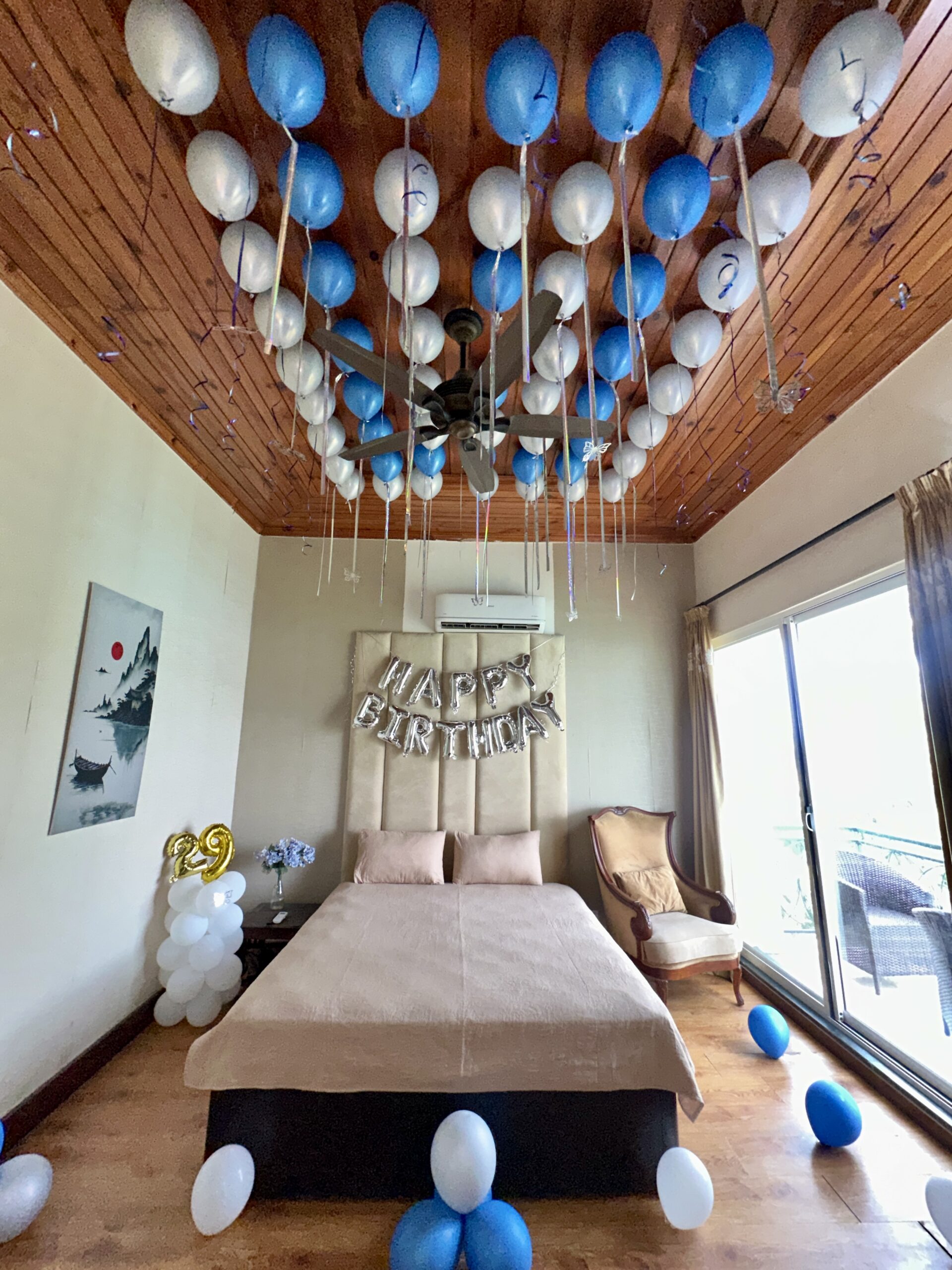 Celebration room styling at Pinetop Resort